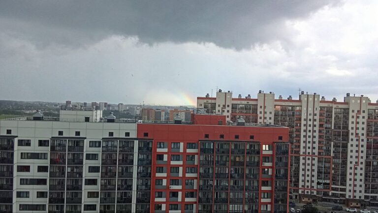 After a thunderstorm - we had a lot (Novosibirsk).